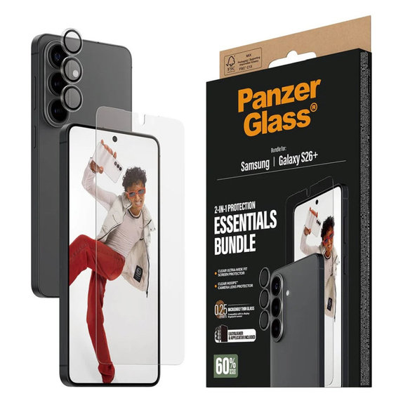 Bundle Essentials 2-in-1 für Samsung S26+, PanzerGlass