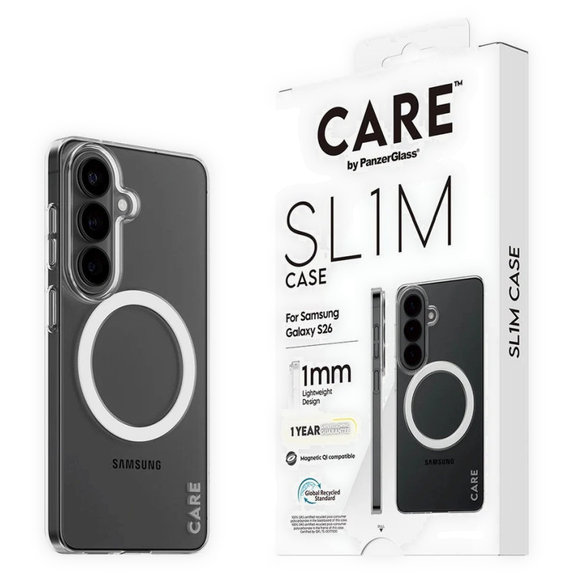Hülle SL1M für Samsung S26, transparent, CARE