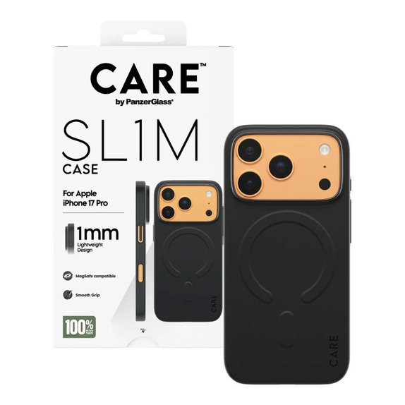 Hülle SL1M für iPhone 17 Pro, schwarz, PanzerGlass