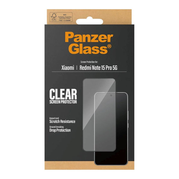 UWF Panzerglas für Xiaomi Redmi Note 15 Pro 5G, Schwarz, PanzerGlass