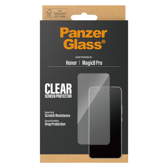 Panzerglas UWF für Honor Magic8 Pro, Schwarz, PanzerGlass