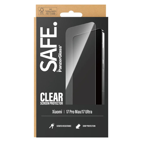 Panzerglas UWF für Xiaomi 17 Ultra, Schwarz, SAFE by PanzerGlass