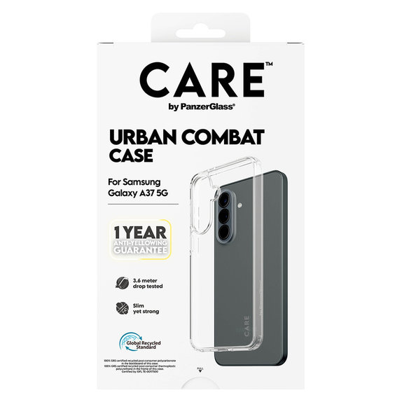 Hülle Urban Combat für Samsung Galaxy A37, Transparent, PanzerGlass