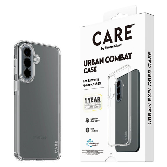 Hülle Urban Combat für Samsung Galaxy A37, Transparent, PanzerGlass