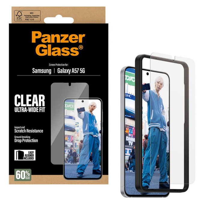 PanzerGlass - UWF Panzerglas mit Applikator für Samsung Galaxy A57, klar