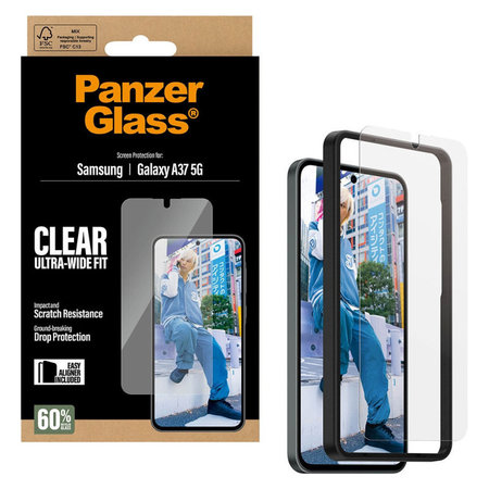 PanzerGlass - UWF Panzerglas mit Applikator für Samsung Galaxy A37, klar