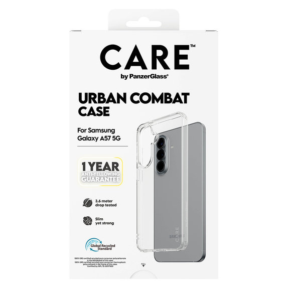 Hülle Urban Combat für Samsung Galaxy A57, Transparent, PanzerGlass