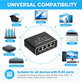 4-Port Gigabit-Ethernet-Switch, RJ45, 1000 Mbit/s
