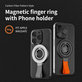 Magnetische Handyhalterung mit Schlaufe, schwarz-orange