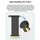 PCIe 4.0 x16 Riser-Kabel für Grafikkarte, 20cm, schwarz