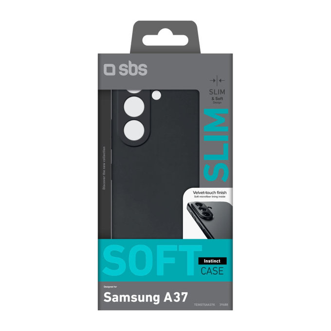SBS - Hülle Instinct für Samsung Galaxy A37, schwarz