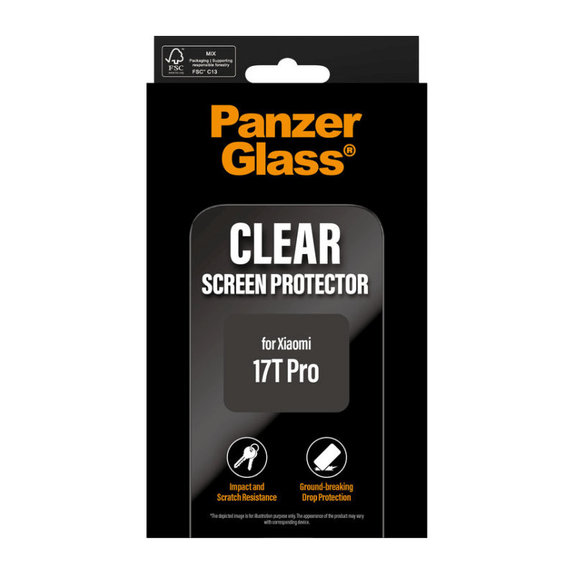Panzerglas UWF für Xiaomi 17T Pro, Schwarz, PanzerGlass