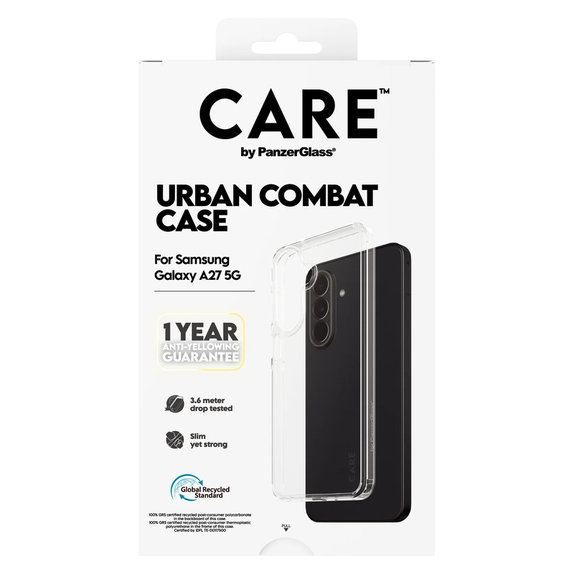 Hülle Urban Combat für Samsung Galaxy A27, Transparent, PanzerGlass