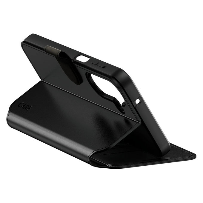 Hülle Wallet Kickstand für Samsung Galaxy A27, Schwarz, PanzerGlass