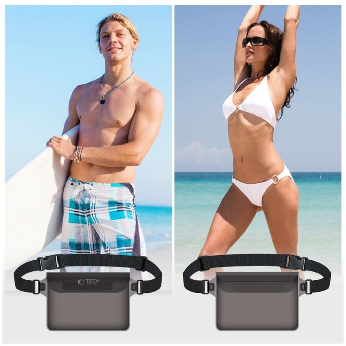 Wasserdichte Hülle UWP10 10 Inch, schwarz/transparent, Tech-Protect
