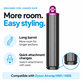 Langer Lockenaufsatz für Dyson Airwrap HS01, HS05, 40 mm, Nickel / Fuchsia