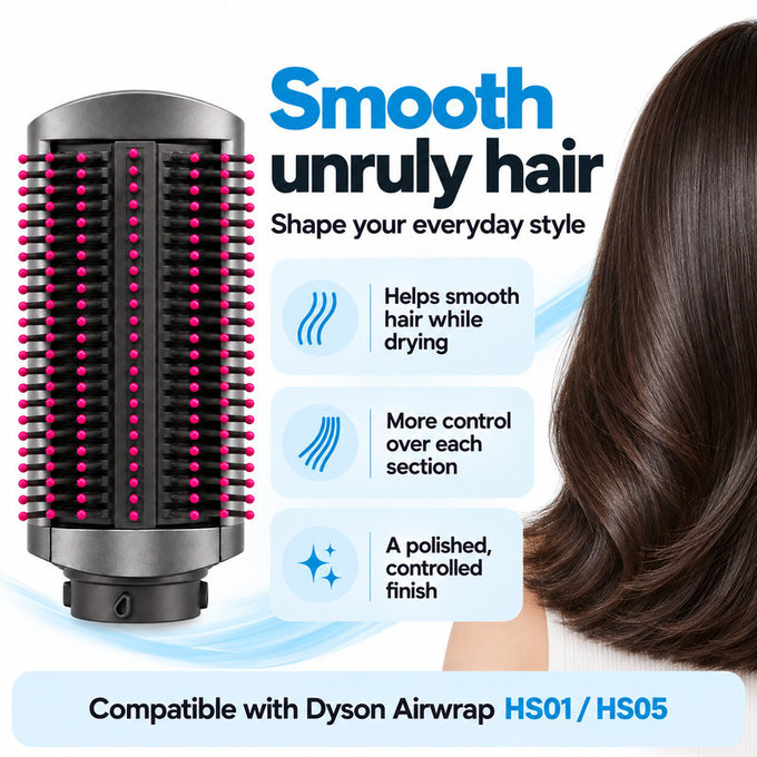 Feste Smoothing-Bürste für Dyson Airwrap HS01, HS05, Iron / Fuchsia