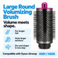 Große runde Volumenbürste für Dyson Airwrap HS01, HS05, Iron / Fuchsia