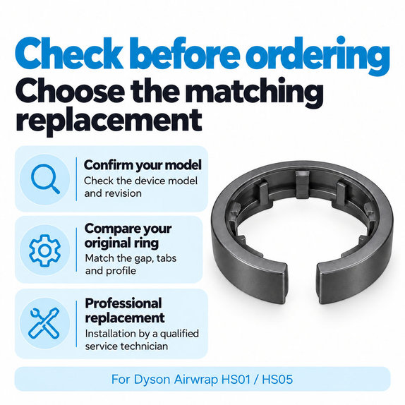 Verriegelungsring für Aufsatz für Dyson Airwrap HS01, HS05