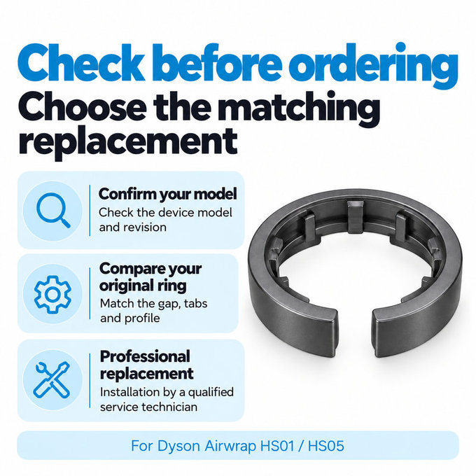Verriegelungsring für Aufsatz für Dyson Airwrap HS01, HS05