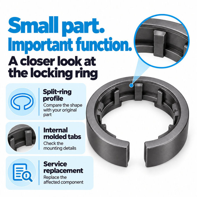 Verriegelungsring für Aufsatz für Dyson Airwrap HS01, HS05
