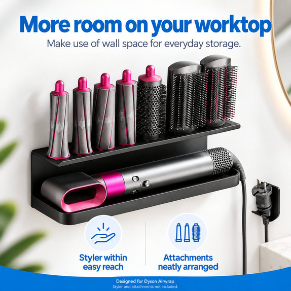 Wandhalterung für Dyson Airwrap