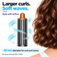 Kurzer Lockenaufsatz für Dyson Airwrap HS01, HS05, 40 mm, Nickel / Copper
