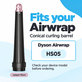 Konischer Lockenaufsatz für Dyson Airwrap HS05, Jasper Plum