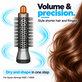 Kleine runde Volumenbürste für Dyson Airwrap HS01, HS05, Nickel / Copper