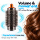 Mittlere runde Volumenbürste für Dyson Airwrap HS01, HS05, Nickel / Copper