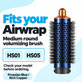 Mittlere runde Volumenbürste für Dyson Airwrap HS01, HS05, Prussian Blue / Rich Copper