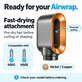 Schnelltrockner-Aufsatz für Dyson Airwrap HS01, HS05, Nickel / Copper