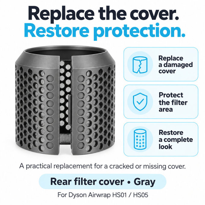 Hintere Filterabdeckung für Dyson Airwrap HS01, HS05