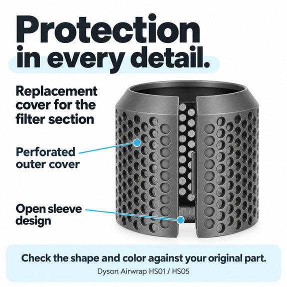 Hintere Filterabdeckung für Dyson Airwrap HS01, HS05