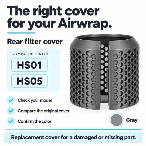 Hintere Filterabdeckung für Dyson Airwrap HS01, HS05