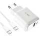 Netzladegerät C20W 2-PORT PD 20W / QC3.0 + USB-C Cable, weiß, Tech-Protect