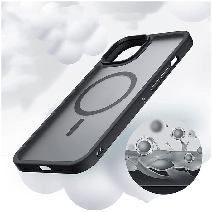 Hülle MagMat MagSafe für iPhone 7 / 8 / SE 2020 / 2022, Matte Black, Tech-Protect