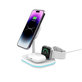 Kabelloses Ladegerät QI15W-A27 3IN1 Magnetic MagSafe, weiß, Tech-Protect