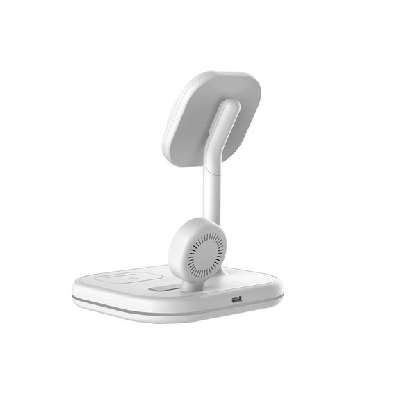 Kabelloses Ladegerät QI15W-A27 3IN1 Magnetic MagSafe, weiß, Tech-Protect
