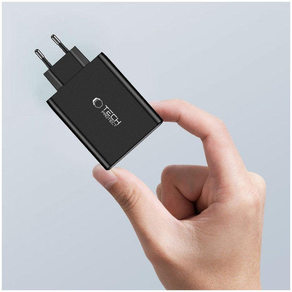 Netzladegerät NC100W-GAN 4-PORT PD 100W / QC3.0, schwarz, Tech-Protect