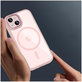 Hülle MagMat MagSafe für iPhone 15, rosa/transparent, Tech-Protect
