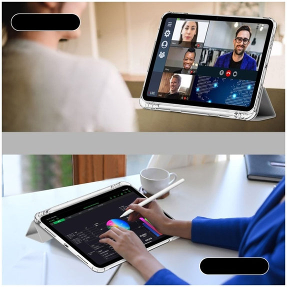Hülle Sc Pen Hybrid für iPad 10.9" 10 / 2022 / 11" 11 / 2025, grau, Tech-Protect