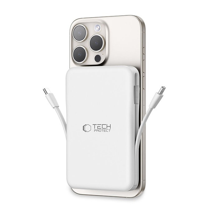 Powerbank PB31 Lifemag MagSafe 10000mAh, weiß, Tech-Protect