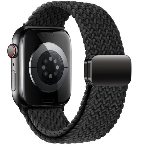Armband Nylonmag für Apple Watch 8 / 9 / 10 / 11 / SE / Ultra (44 / 45 / 46 / 49 mm), schwarz, Tech-Protect