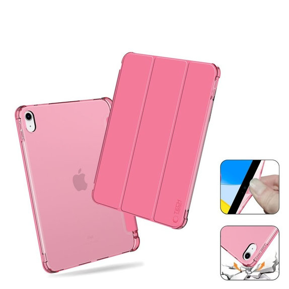 Hülle Sc Pen Hybrid für iPad 10.9" 10 / 2022 / 11" 11 / 2025, Crystal Magenta, Tech-Protect