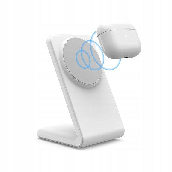 Kabelloses Ladegerät QI15W-A38 Magnetic MagSafe, weiß, Tech-Protect