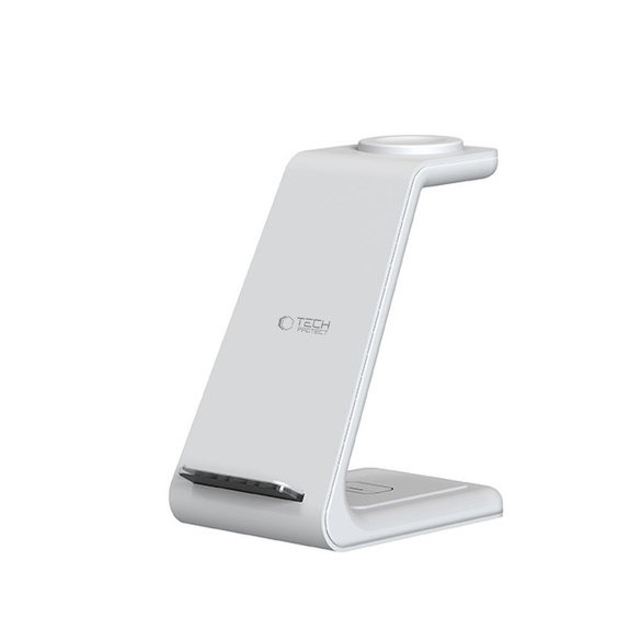 Kabelloses Ladegerät QI15W-A36 3IN1 for Apple, weiß, Tech-Protect