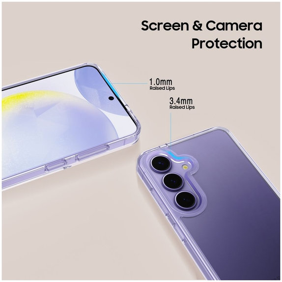 Case FlexAir Hybrid für Galaxy S25, Clear, Tech-Protect