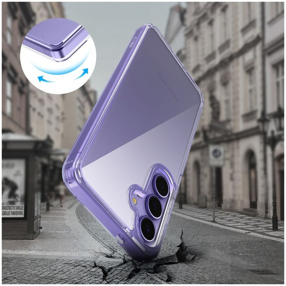 Case FlexAir Hybrid für Galaxy S25, Clear, Tech-Protect