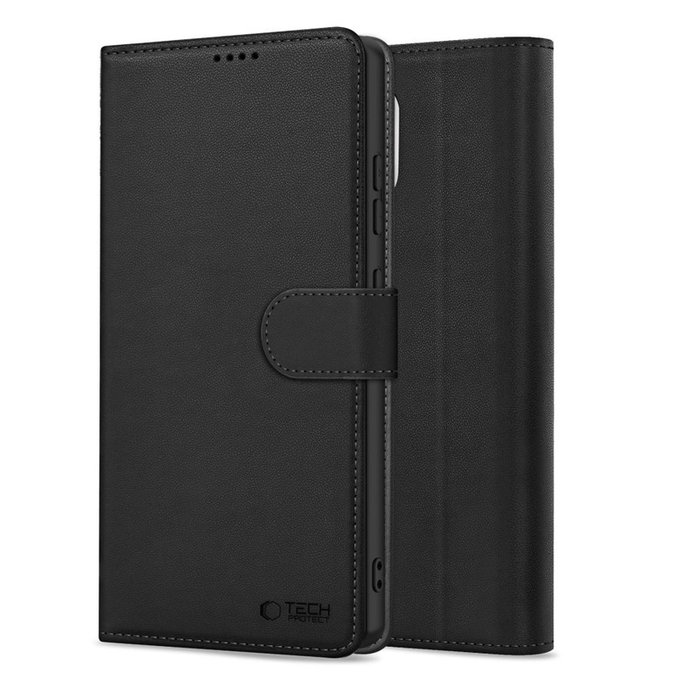 Hülle Wallet für Samsung S25, schwarz, Tech-Protect